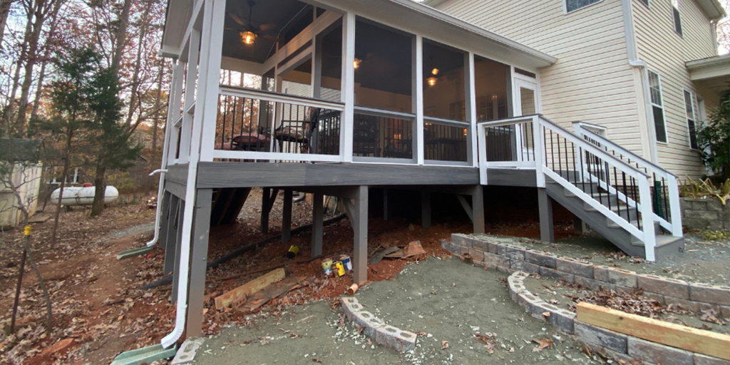HIGH LEVEL PORCH - 22 Porch Builder Wingate NC